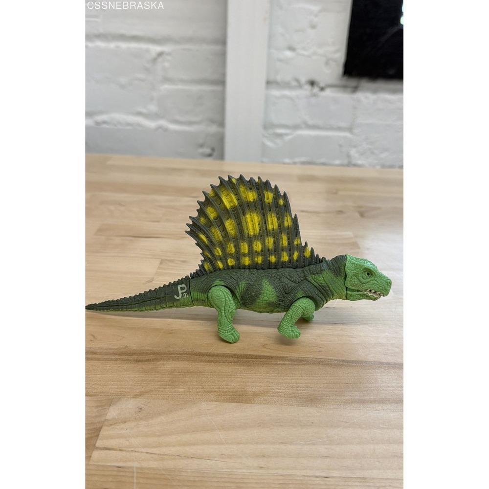 Dimetrodon Jurassic World Mattel Action Figure 7 Inch JP.01 Green Loose
